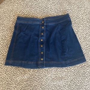 Free people denim skirt